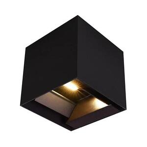 LED napelemes fali lámpa szenzorral LED/9W/3, 7V 3000/4000/5000K IP65 2600mAh fekete 23770-1 kép