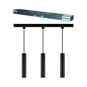 Philips - Kábelre akasztható csillár EASYLINK sínes rendszerhez 3xGU10/7W/230V 1m fekete 8721103091284 kép