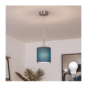 BRILAGI - NUBILA LED függőlámpa kábelen 1xE27/60W/230V, átmérő 14 cm, sötétkék EG32515+BG1575 kép