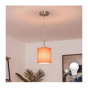 BRILAGI - NUBILA LED függeszték kábelen 1xE27/60W/230V átm. 14 cm narancssárga EG32515+BG2453 kép