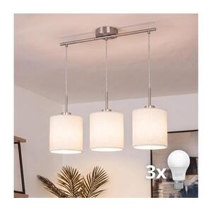 BRILAGI - NUBILA LED csillár zsinóron 3xE27/60W/230V fehér EG32521+3xBG1586 kép