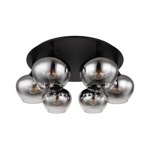 Globo 15548-6D - Felületre szerelhető mennyezeti csillár MAXY 6xE27/40W/230V átm. 65 cm fekete 15548-6D kép