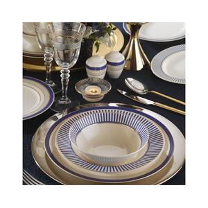 53 darabos étkészlet fehér/kék/arany/porcelán 710KTP3814 kép