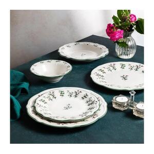 24 darabos porcelán étkészlet, fehér/zöld/piros 667PRS1118 kép