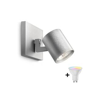 Philips - LED RGBW dimmelhető RUNNER spotlámpa 1xGU10/6, 5W/230V matt króm M6249+AI0589 kép