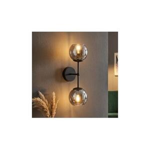 BRILAGI - DIOR fali lámpa 2xE27/60W/230V fekete/füstszürke 59-027B kép