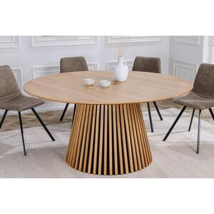 VALHALLA WOOD barna tölgyfa étkezőasztal 120cm kép