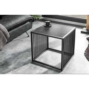 ARCHITECTURE fekete márvány mintázatú dohányzóasztal 40cm kép