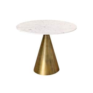 ELEGANCIA fehér réz márvány étkezőasztal 100cm kép