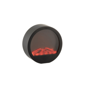 LED dekoráció kerek kandalló COZY WARM 35x34, 5 cm, fekete kép