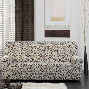 Rugalmas kanapéhuzat, jacquard, leopárdmintával kép