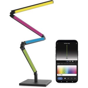 EMOS GoSmart LED Állólámpa, 175 cm, meleg fehér / RGBIC, WiFi, fekete kép