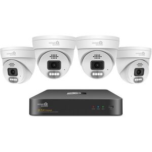 iGET HOMEGUARD HGNVK84804 Security PoE Outdoor Kit 2K (5 MPx) with LED light and sound kép