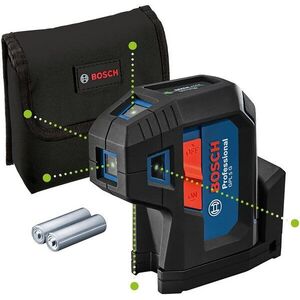 BOSCH Professional GPL 5 G akkumulátoros pontlézer, 0.601.066.P00 (2× AA) kép