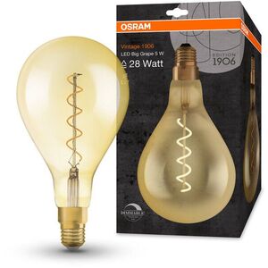 OSRAM Spirál LED izzó, dimmelhető, E27, 4 W, VINTAGE, meleg fehér kép