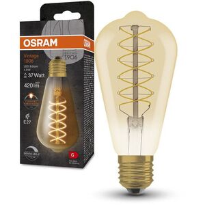 OSRAM Dimmelhető LED izzó, VINTAGE, E27, 4, 8 W, EDISON, meleg fehér kép