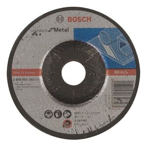 BOSCH 2608603182 Standard for Metal A 24 P BF hajlított nagyolókorong 125 mm, 22, 23 mm, 6, 0 mm kép