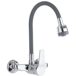 DuraHome 49015 EMAS Mosogató csaptelep, fali, szürke kép
