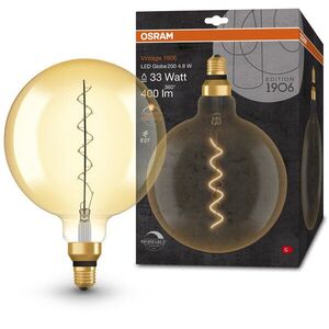 OSRAM Dimmelhető LED izzó, aranyszínű, VINTAGE, E27, 4, 8 W, GLOBE, meleg fehér kép