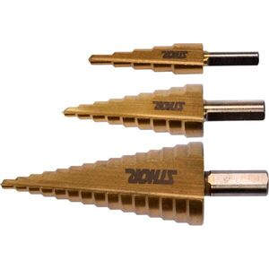 Sthor lépcsős fúrószár készlet, 3 db, 4-32 mm kép