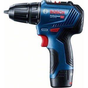 Bosch Professional 06019G9001 GSR 12V-30 akkus fúró + fúrószár- és bitkészlet (2 × 2 Ah) kép