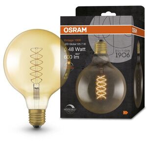 OSRAM Dimmelhető LED izzó, aranyszínű, E27, 7 W, VINTAGE 1906, meleg fehér kép
