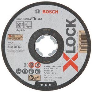 BOSCH X-LOCK Standard for Inox Sima vágótárcsa kép