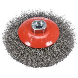 YATO Döntött körkefe, M14×125 mm, INOX kép
