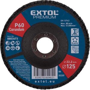 EXTOL PREMIUM 8803473 Lamellás csiszolókorong, korund 125mm, P60 kép