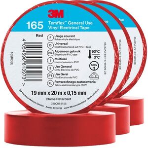 3M Temflex 165 szigetelőszalag 15 mm×10 m×0, 15 mm, 3 darab kép