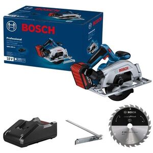 BOSCH Professional GKS 185-LI akkumulátoros körfűrész GAL 18V-40 töltővel, 0.601.6C1.223 (1× 5 Ah) kép