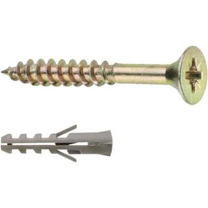 CONNEX 6, 0 × 80 mm-es PZ univerzális csavar- és dübelkészlet, 25 db kép