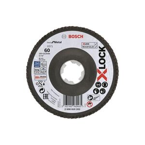 BOSCH 2608619202, X571, Best for Metal, X-LOCK, hajlított változat, Ø 125 mm, G 60 kép