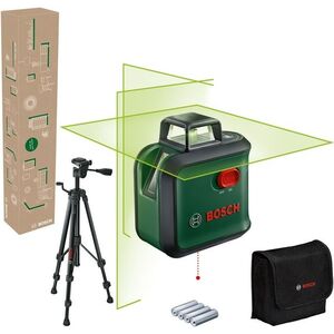 BOSCH AdvancedLevel 360 akkumulátoros keresztlézer, TT 150 állvány, 0.603.663.BZ1 (4× AA) kép