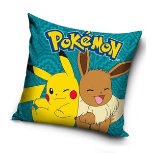 CARBOTEX Párnahuzat - Pokémon Pikachu és Eevee, 40×40 cm kép