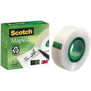 Scotch Magic 19 mm x 33 m, láthatatlan, papírhoz kép