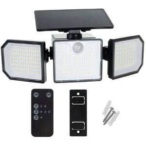 Izoxis 24633 Solar 167 LED világítás PIR mozgás- és szürkületérzékelővel, IP65, 500 lm, 1800 mAh kép