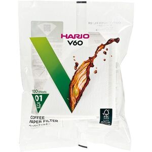 Hario papírfilter V60-01, fehér, 100 darab kép