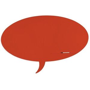 ROCADA Skin Shape Talk 6441-2002, keretmentes, gondolatbuborék forma, 150 x 100 cm - RAL 2002 vermilion kép