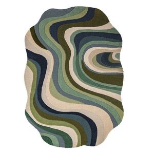 Zöld gyapjú szőnyeg 160x230 cm – Flair Rugs kép