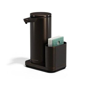 Bronzszínű automata fém mosogatóeszköz tartó – simplehuman kép