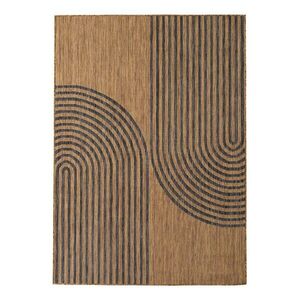 Fekete-barna kültéri-beltéri szőnyeg 160x230 cm Mira 1453 – Ayyildiz Carpets kép