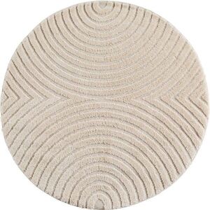 Krémszínű kerek szőnyeg ø 80 cm Art 1122 – Ayyildiz Carpets kép