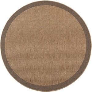 Barna kerek kültéri-beltéri szőnyeg ø 120 cm Timber 1402 – Ayyildiz Carpets kép