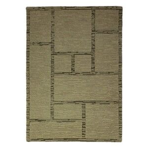 Zöld kézi szövésű gyapjú szőnyeg 140x200 cm Harris Modula Wool – Flair Rugs kép