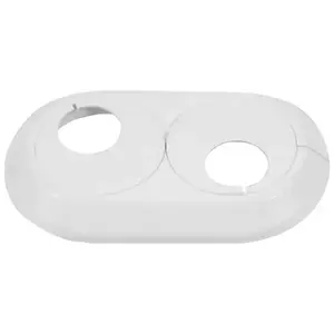 Dupla rozetta 18 mm fehér kép