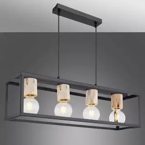 Lámpa 15476-4H fekete-arany LS4 kép