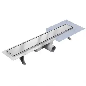 Lineáris lefolyó Duplex Inox csempe/szatén 500 kép