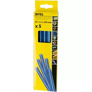 Ragasztó botok 5 db, 11, 2mmX200 mm, brokatT kék CON-GKS-61206 kép