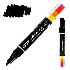 Építési olajos marker fekete kép